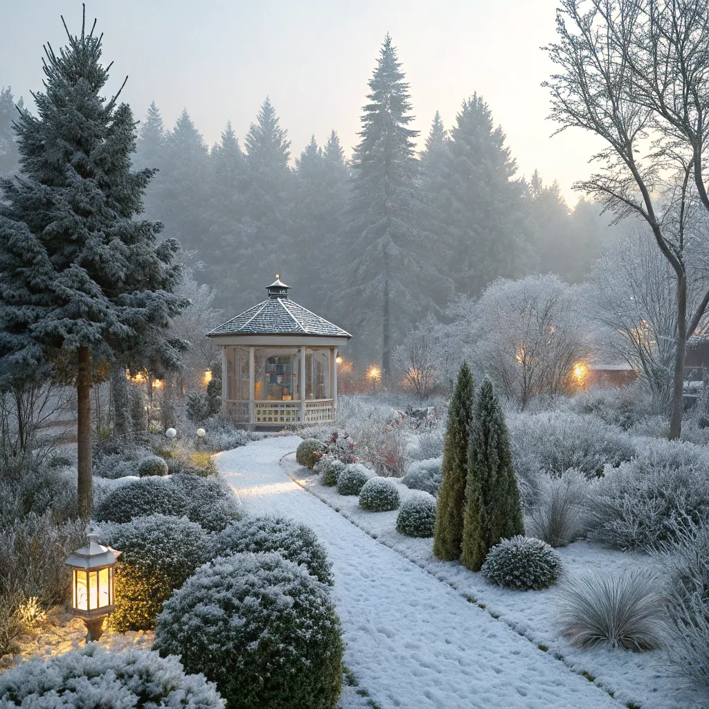 Beautiful winter garden design